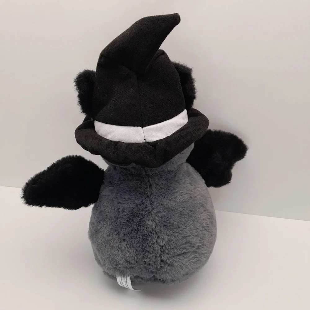 Inter-American Products Gray Bat Plush Witch Hat Halloween Stuffed Animal 10